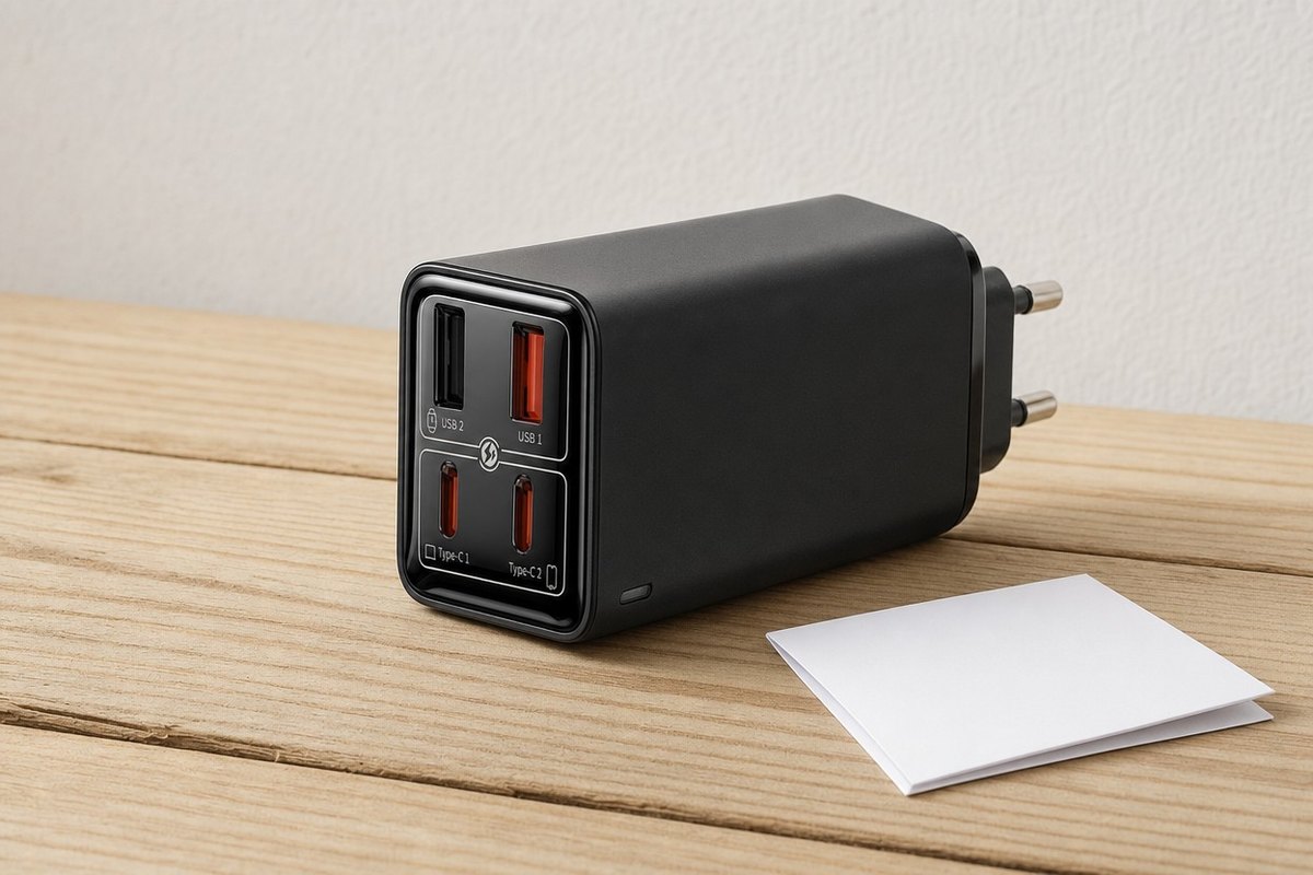 Încărcător Baseus GaN6 Pro 65 W, 4 porturi