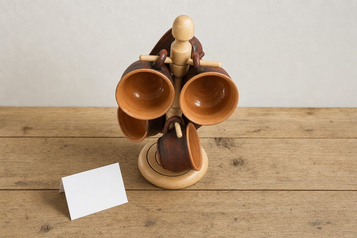 Set 6 cești de cafea, ceramică de Horezu